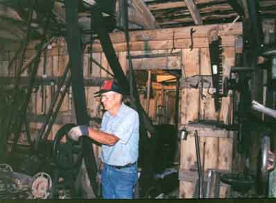 Keith Jackson, at work in Blacksmith Shop